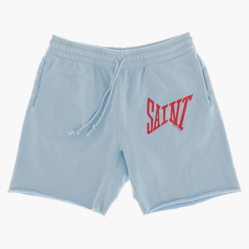 Saint MXXXXXX Logo Sweat Shorts Blue
