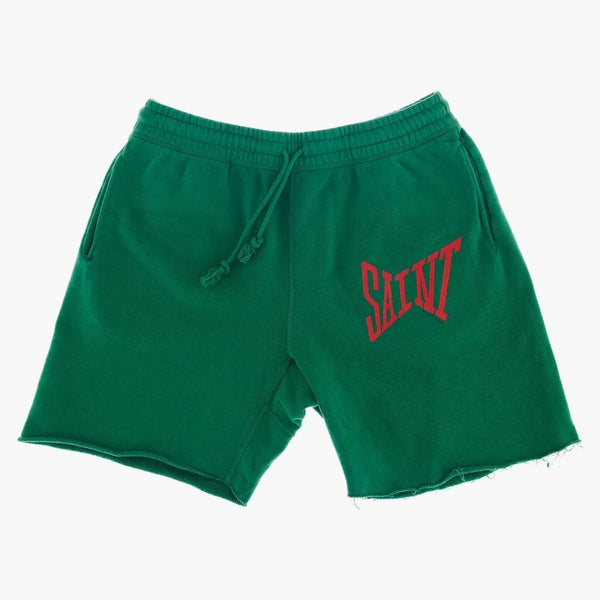 Saint MXXXXXX Logo Sweat Shorts Green