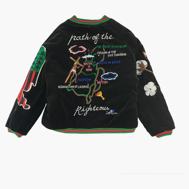 Saint MXXXXXX X Denim Tears Reversible Yokosuka Jacket Green Black