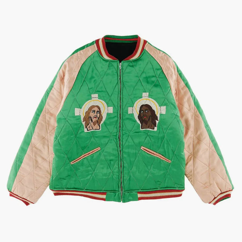 Saint MXXXXXX X Denim Tears Reversible Yokosuka Jacket Green Black