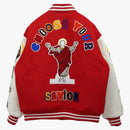 Saint Mxxxxxx X Denim Tears Stadium Jacket Red