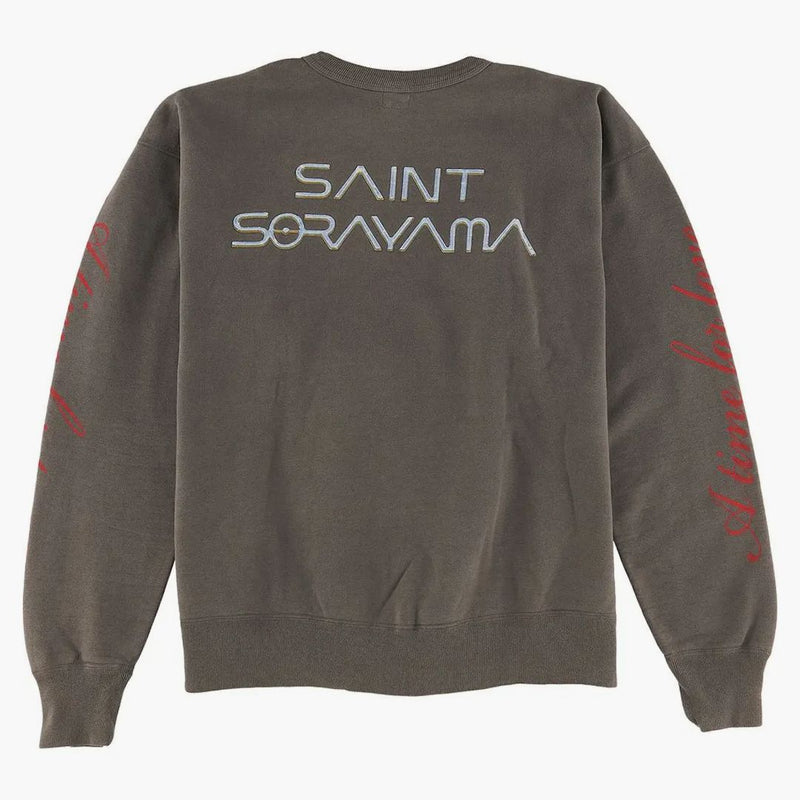 Svatý MXXXXXX X HAJIME SORAYAMA Mikina vybledlá černá