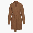 Skims Cozy Knit Short Robe Camel