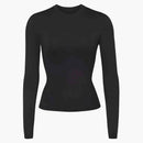 Skims Swim Long Sleeve Shirt Onyx