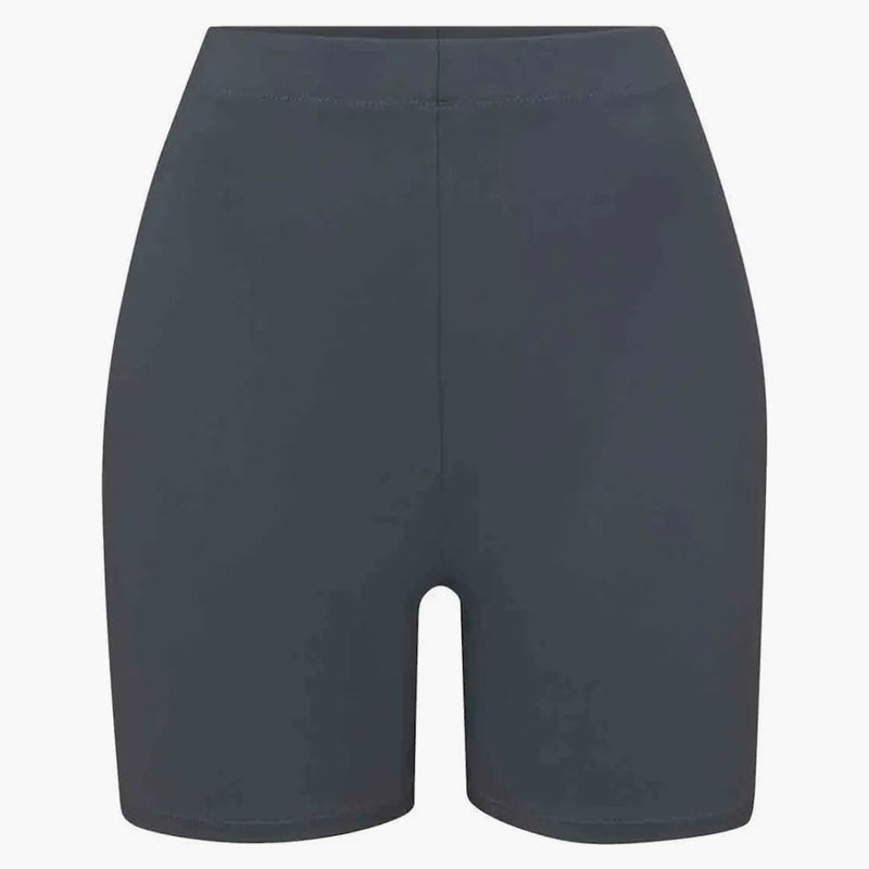 Skims Swim Mid Waist Short Gunmetal