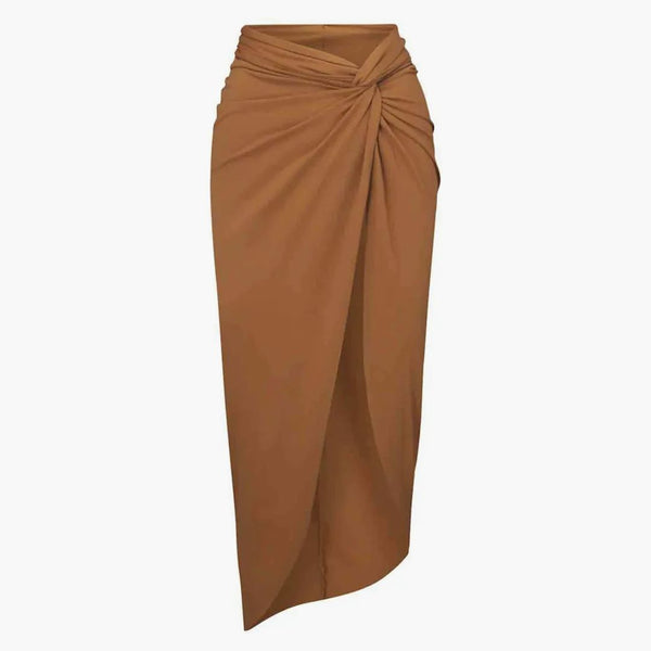 Skims Swim Sarong Skirt Almond