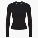 Skims X Dolce&gabbana Cotton Jersey Long Sleeve T-shirt Onyx