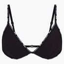 Skims X Dolce&gabbana Cotton Jersey Triangle Bralette Onyx