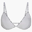 Skims X Dolce&gabbana Cotton Jersey Triangle Bralette Snow