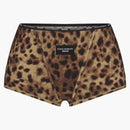 Skims X Dolce&gabbana Cotton Rib Boy Short Leopard