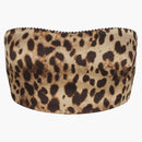 Skims X Dolce&gabbana Silk Bandeau Leopard