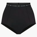 Skims X Dolce&gabbana Stretch Satin High-waisted Brief Onyx