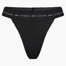 Skims X Dolce&gabbana Stretch Satin Thong Onyx