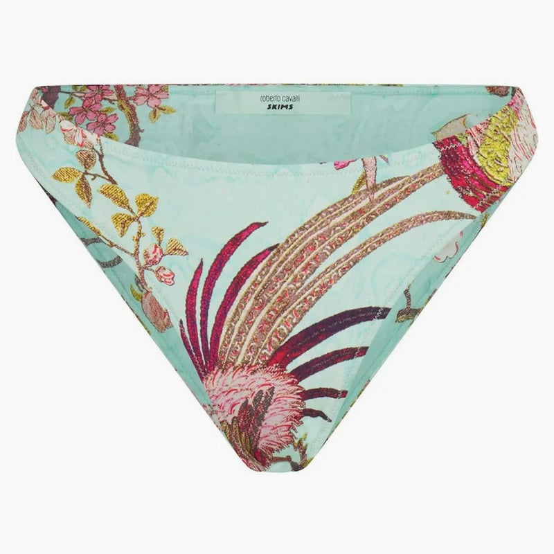 Skims X Roberto Cavalli Dipped Bikini Bottom Fagianella Print