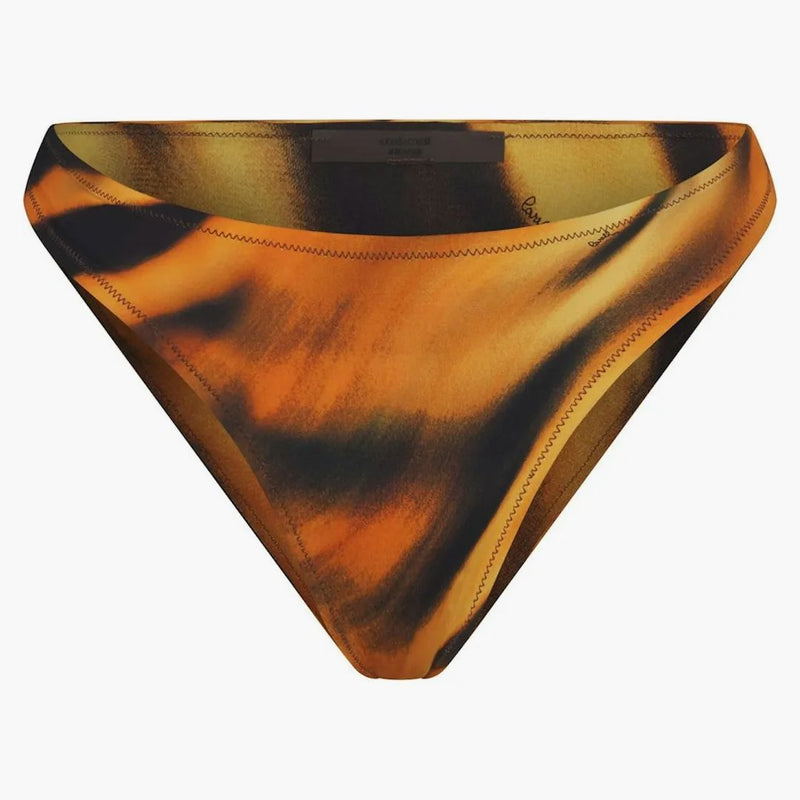 Skims X Roberto Cavalli Dipped Bikini Bottom Tiger Face Print