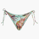 Skims X Roberto Cavalli Dipped Tie Bikini Bottom Fagianella Print