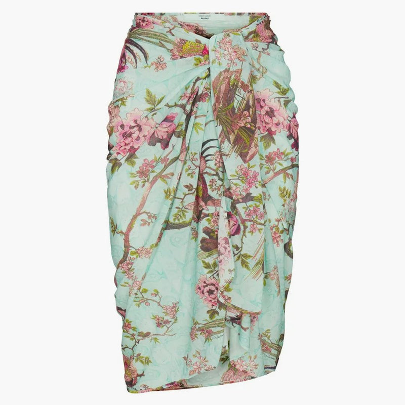 Skims X Roberto Cavalli Sarong Fagianella Print