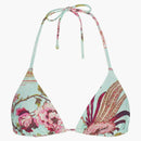 Skims X Roberto Cavalli Triangle Bikini Top Fagianella Print