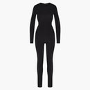 Skims X Swarovski Jelly Sheer Long Sleeve Catsuit Onyx