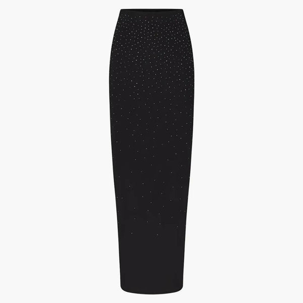 Skims X Swarovski Jelly Sheer Tube Skirt Onyx