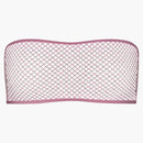 Skims X Swarovski Stretch Net Bandeau Bubble Gum