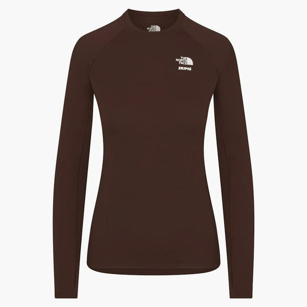 Skims X Tnf Dotknit Long Sleeve Top Cocoa