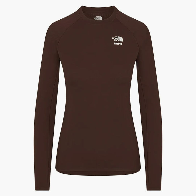 Skims X Tnf Dotknit Long Sleeve Top Cocoa