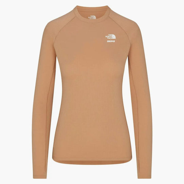 Skims X Tnf Dotknit Long Sleeve Top Ochre