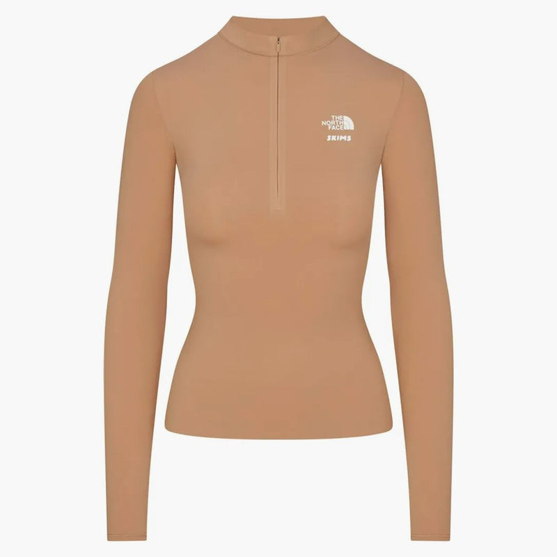 Skims X Tnf Refina Long Sleeve Top Ochre