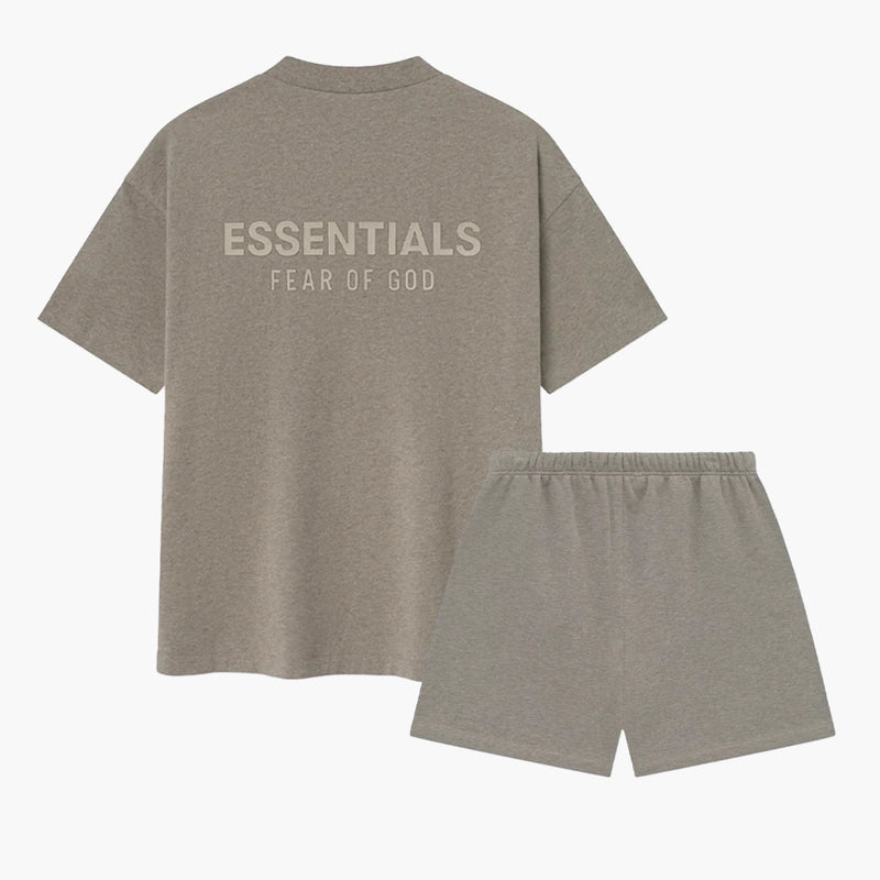 Fear of God Essentials Soccer Homestead Heather - Summerset (T-Shirt & Short)