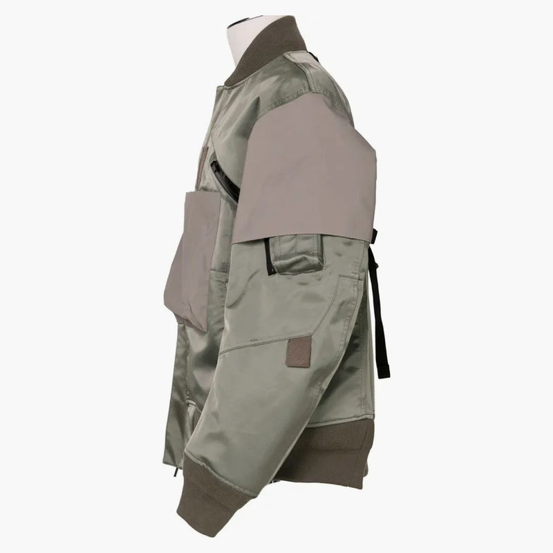 Sacai X Acronym Bomber Jacket Khaki
