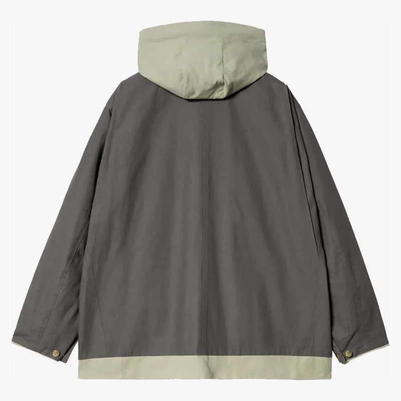 Sacai X Carharrtt Wip Reversible Duck Coat Grey/light Green