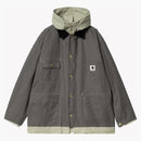 Sacai X Carharrt Wip Reversible Duck Coat Gray/Light Green