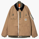 Sacai X Carhartt Wip Canvas Ma-1 Michigan Jacket Beige