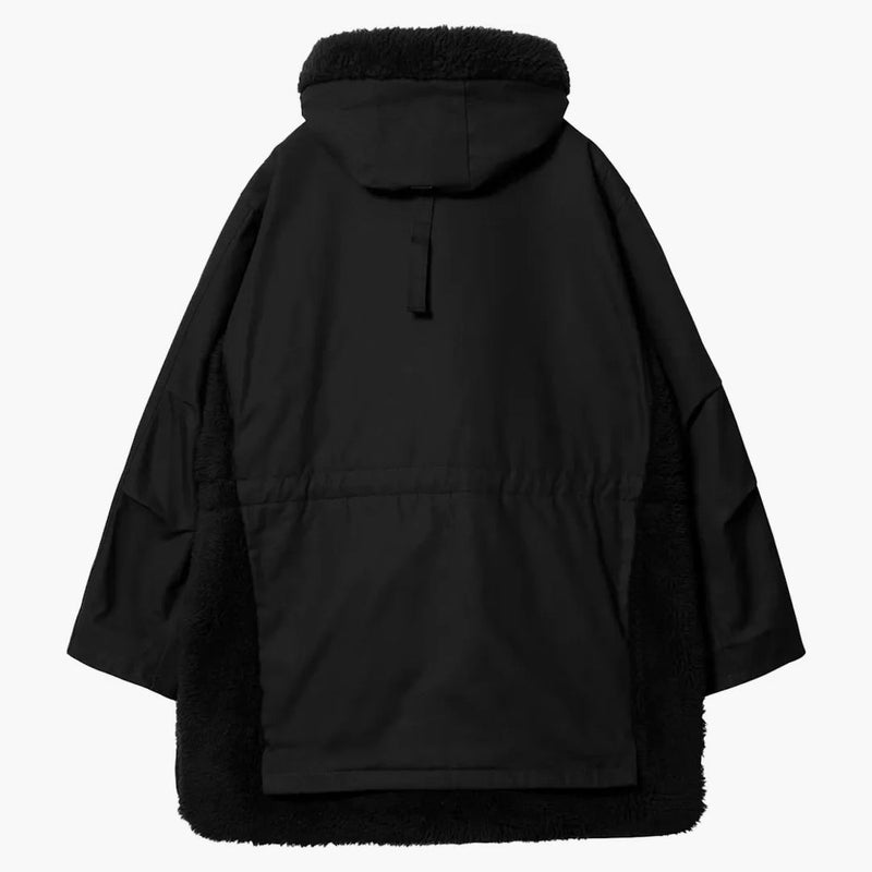 Sacai x carhartt wip tela siberian parka nero