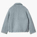 Sacai X Carhartt Wip Knit Michigan Jacket Light Blue