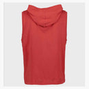 Saint Laurent 1971 Capesta de mangas sin mangas roja