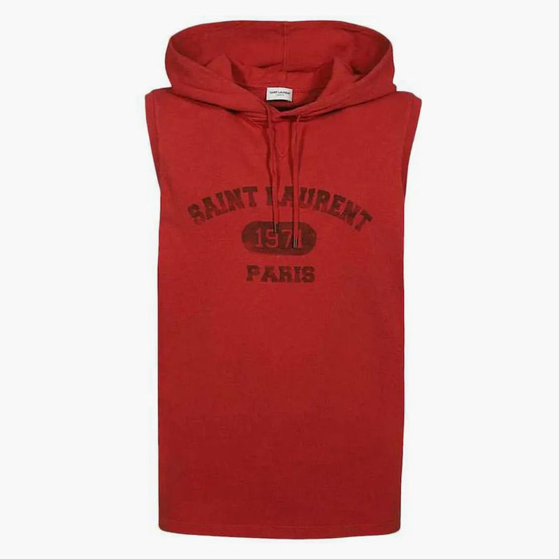 Svatý Laurent 1971 Sleevelesless Hoodie Red