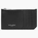 Saint Laurent 5 Fragments Pouch Case Grain de Poudre Black