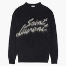 Saint Laurent 90s Sweater in Mohair Black White