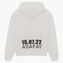 Saint Laurent Agafay Logo Hoodie White