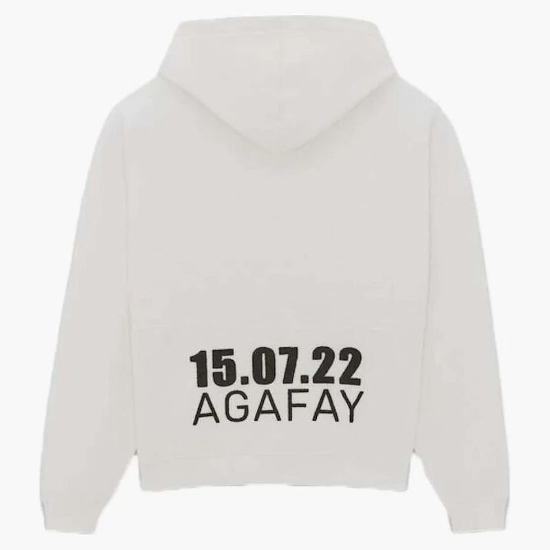 Logo Saint Laurent Agafay White White