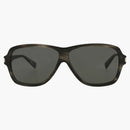 Saint Laurent Aviator-Frame recycled acetate sunglasses Havana/Havana/gray (SL609CAROL-30014608-004)