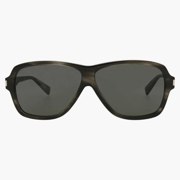 Recyklované acetátové sluneční brýle Saint Laurent Aviator-Frame Havana/Havana/Grey (SL609Carol-30014608-004)