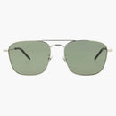 Gafas de sol Saint Laurent Aviator Silver/Green (SL309-30008020-003)