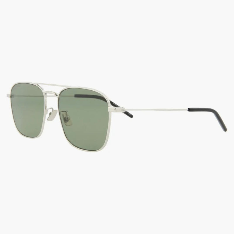 Saint Laurent Aviator Sunglasses Silver/green (sl309-30008020-003)
