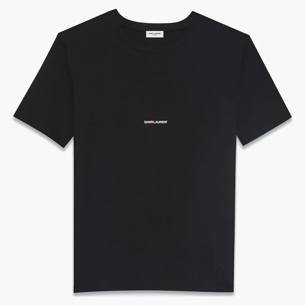 Tričko Saint Laurent Basic Logo Black
