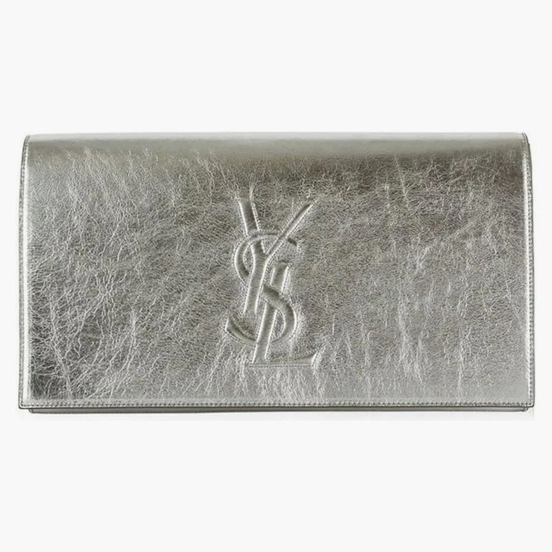 Saint Laurent Belle De Jour Clutch Metallic
