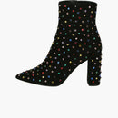 Saint Laurent Betty Embellished Ankle Boots Black Suede (Women's)