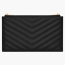 Saint Laurent Bill Pouch Grain de Poudre Quilted Black